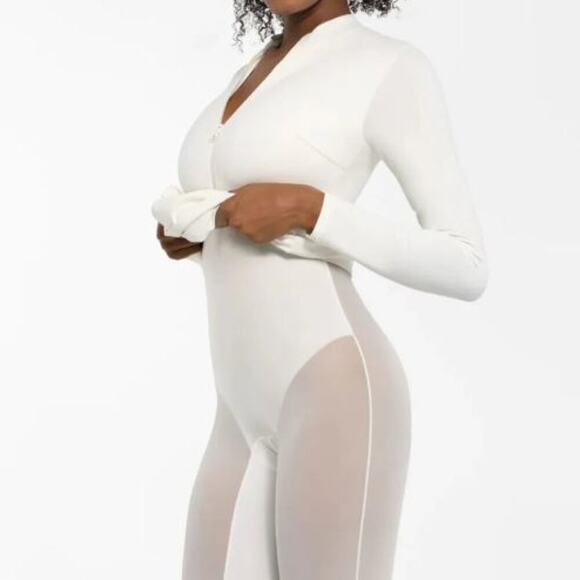 Popilush Brand NWT Redtag Thermal Shapewear Long Sleeve Mock Neck Midi Dress - Picture 3 of 7